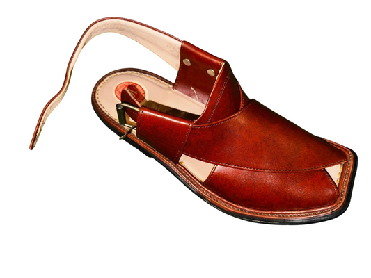 Premium BROWN single soul Peshawari Chappal – PURE LEATHER HANDMADE